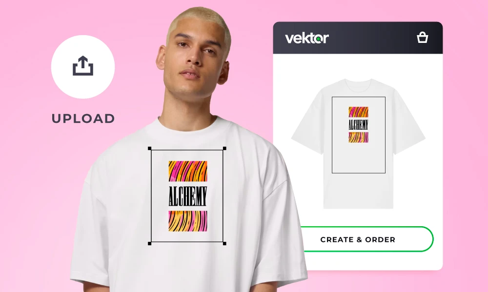 Upload & create printed clothing